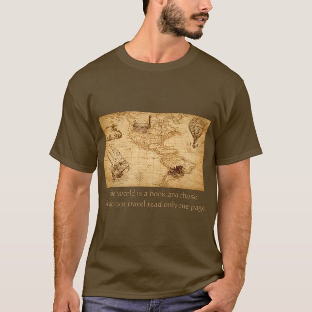 Camiseta T-shirt do viagem do mundo (Frente)