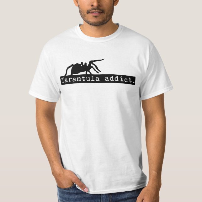 Camiseta T-shirt do viciado do Tarantula (branco) (Frente)