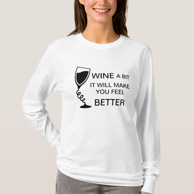 Camiseta T-shirt do vinho (Frente)