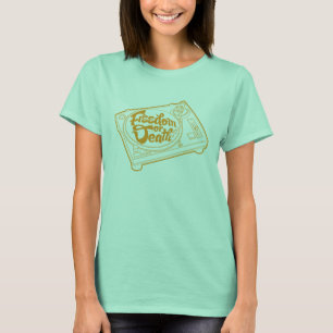 Camiseta T-shirt do vinil da liberdade ou da morte