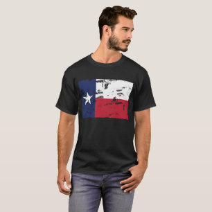Camiseta T-shirt do vintage da bandeira do estado de Texas