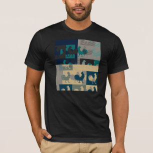 Camiseta T-shirt do vintage do galo