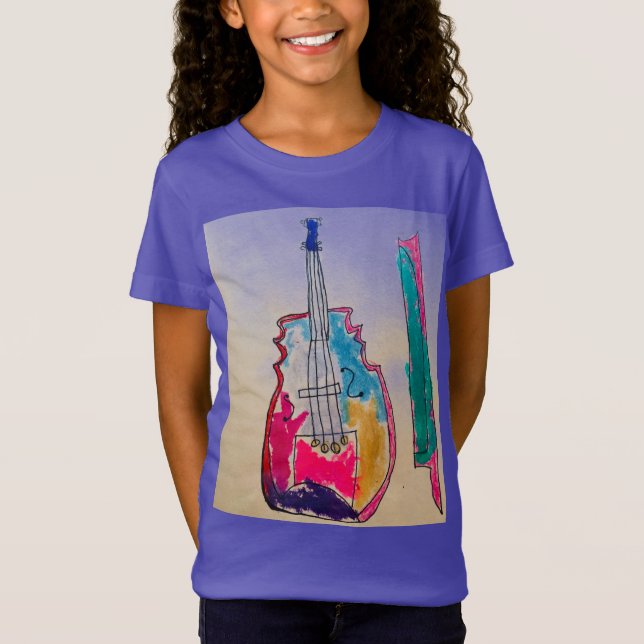 Camiseta T-shirt do violino (Frente)