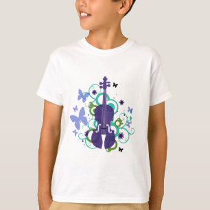 Camiseta T-shirt do violino do céu