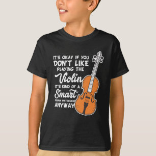Camiseta T-shirt do violino - jogo esperto engraçado do
