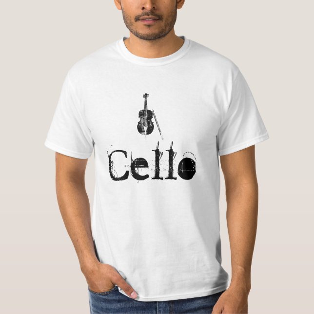 Camiseta T-shirt do violoncelo (Frente)