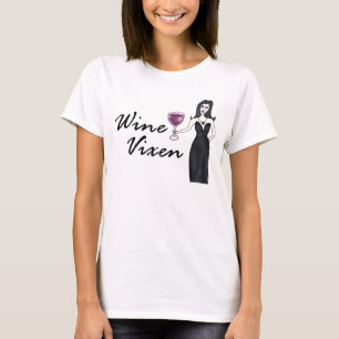 Camiseta T-shirt do Vixen do vinho (nenhum dizer)