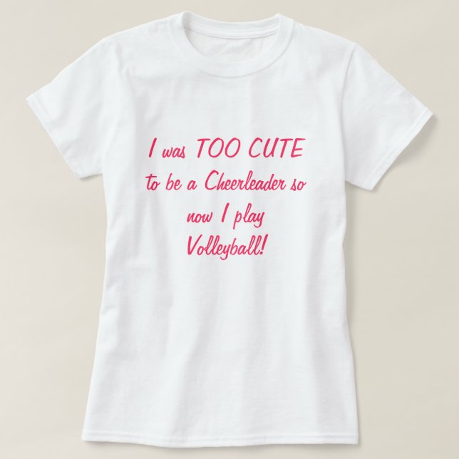 Camiseta T-shirt do voleibol (Frente do Design)
