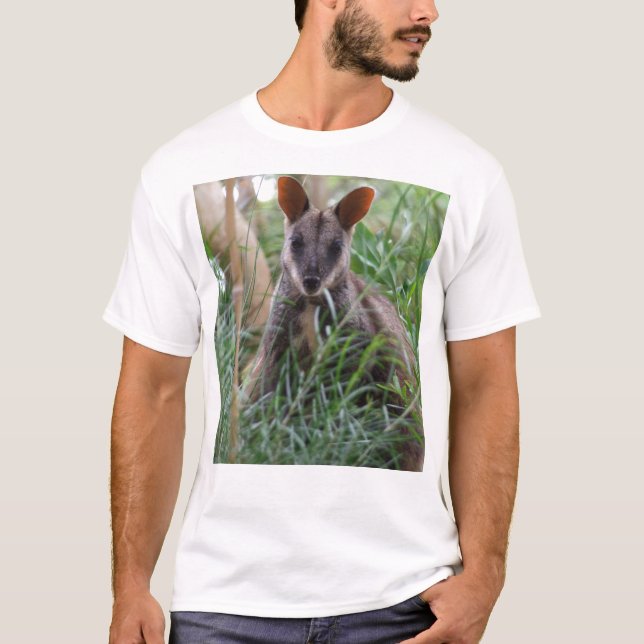 Camiseta T-shirt do Wallaby de rocha (Frente)