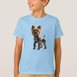Camiseta T-Shirt do Yorkie Robot Kid