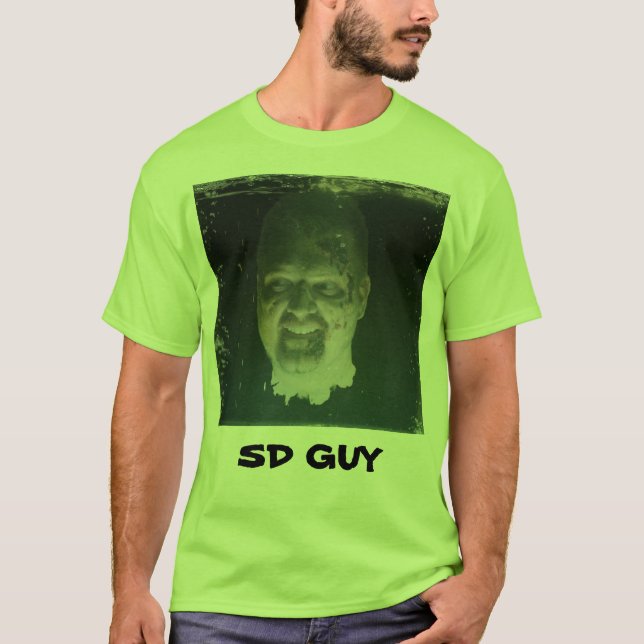 Camiseta T-shirt do zombi do TWD de SDGuy (Frente)