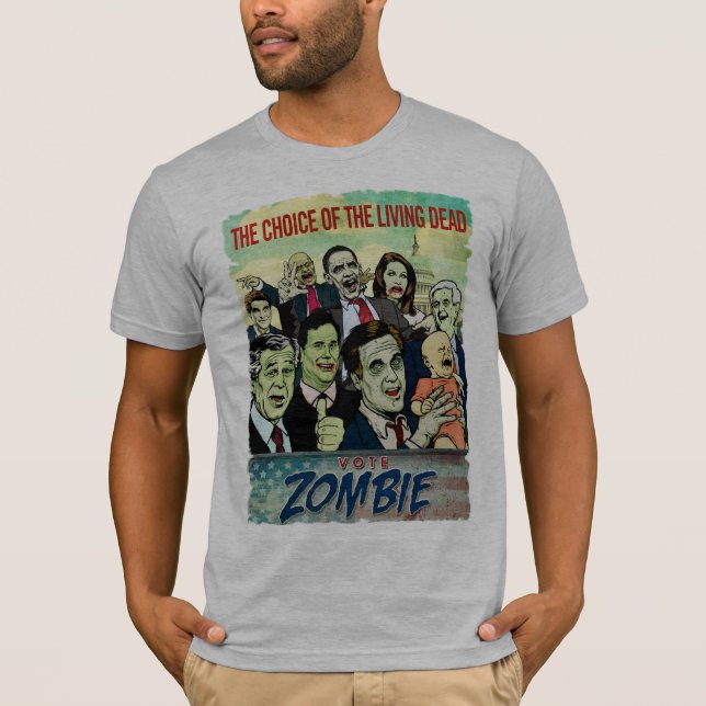 Camiseta T-shirt do zombi do voto (Frente)