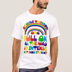 Camiseta T-shirt dobro do arco-íris