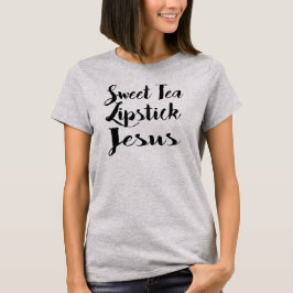 Camiseta T-shirt doce de Jesus do batom do chá