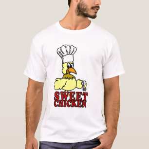 Camiseta T-shirt doce do CHURRASCO da galinha