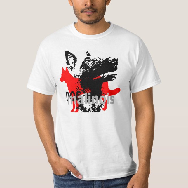 Camiseta t-shirt dogmali malinois (Frente)