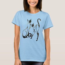 Camiseta T-shirt dois Siamese