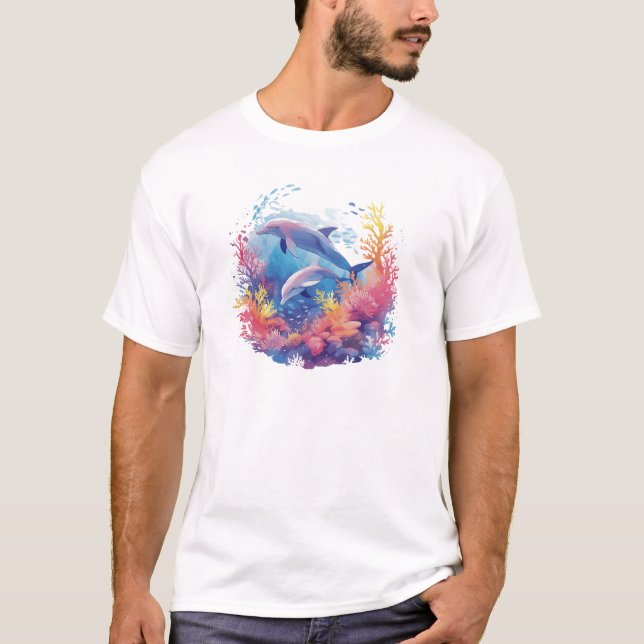 Camiseta T-Shirt Dolphin de Garganta (Frente)