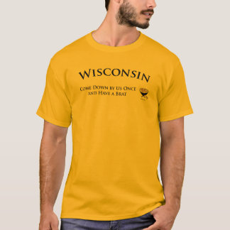 Camiseta T-shirt dos amantes da bratwurst de Wisconsin