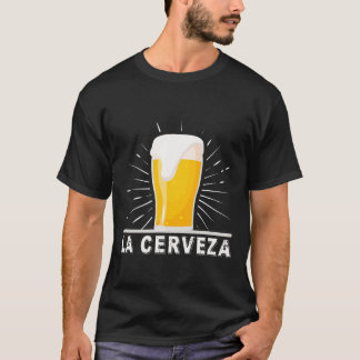 Camiseta T-shirt dos amantes da cerveja de Cerveza do La
