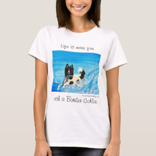 Camiseta T-shirt dos amantes de border collie