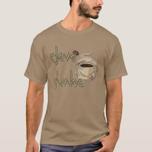 Camiseta T-shirt dos amantes do café do toxicómano de Jav
