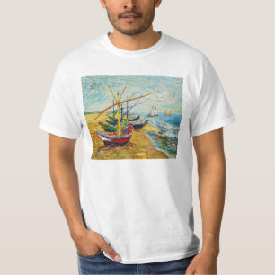 Camiseta T-shirt dos barcos de pesca de Van Gogh