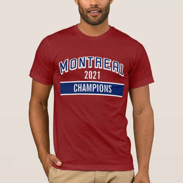 Camiseta T-shirt dos Campeões de Montreal de 2021 (Frente)
