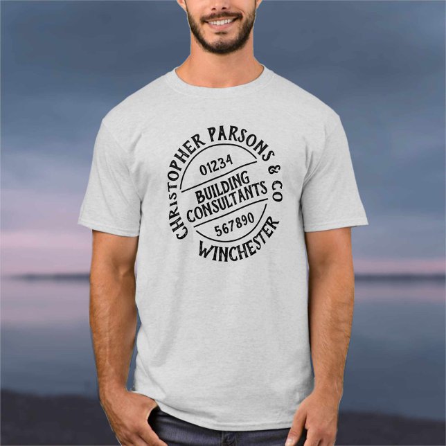 Camiseta T-Shirt dos Consultores de Construção (Criador carregado)