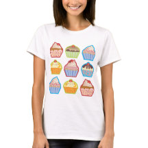 T-shirt dos cupcakes de Lotsa