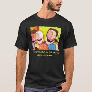 Camiseta T-shirt dos dentes do vinho