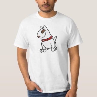 Camiseta T-shirt dos desenhos animados de bull terrier do