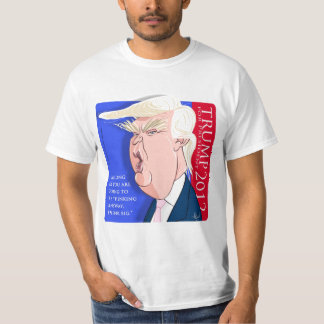 Camiseta T-shirt dos desenhos animados de Donald Trump: O