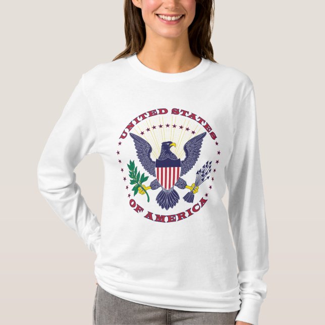 Camiseta T-shirt dos Estados Unidos da América (Frente)