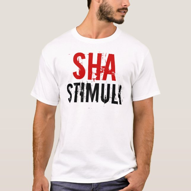 Camiseta T-shirt dos estímulos de Sha (Frente)