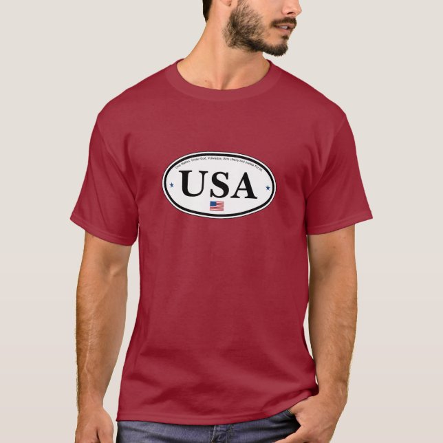 Camiseta T-shirt dos EUA (Frente)