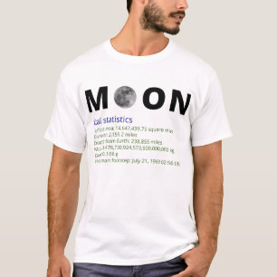 Camiseta T-shirt dos fatos da lua