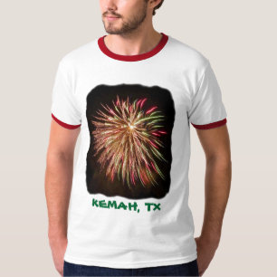 Camiseta T-shirt dos fogos-de-artifício - Kemah