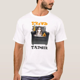 Camiseta "T-shirt dos gatos do pai orgulhoso"
