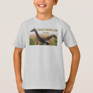 Camiseta T-shirt dos girafas do miúdo