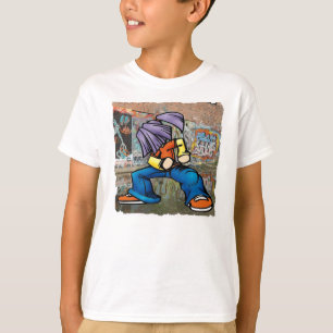 Camiseta T-shirt dos grafites de Hip Hop