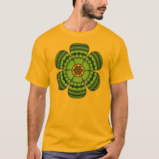Camiseta T-shirt dos homens da flor do hipster