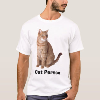 Camiseta T-shirt dos homens da pessoa do gato