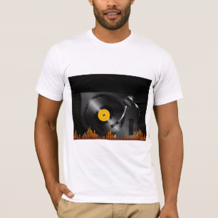 Camiseta T-shirt dos homens da plataforma giratória