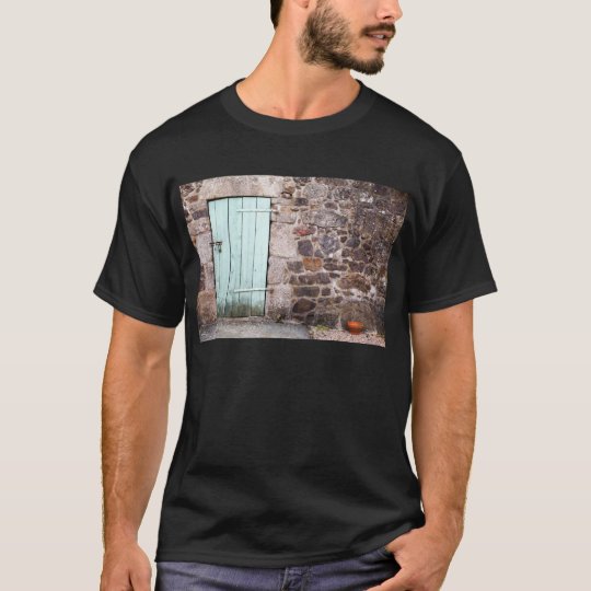 Camiseta T-shirt dos homens da porta estável e da parede de