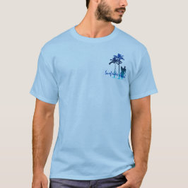 Camiseta T-shirt dos homens da praia de Surfrider