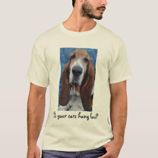 Camiseta T-shirt dos homens das orelhas de Basset Hound