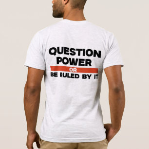 Camiseta T-Shirt dos Homens de Pergunta