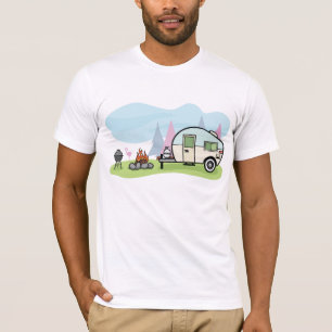 Camiseta T-shirt dos homens do campista do estilo do