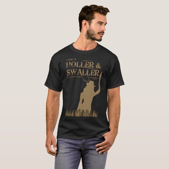 Camiseta T-shirt dos homens do Holler & do Swaller (Frente Completa)